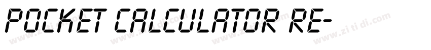 Pocket Calculator Re字体转换